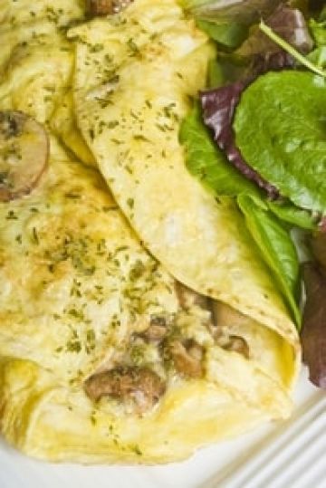 Omelette aux champignons