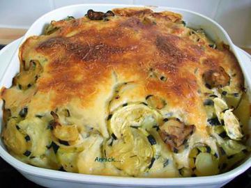 Gratin pommes de terre-courgettes