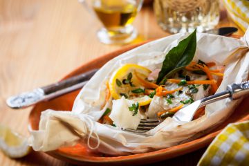 Papillote de poisson au lait de coco