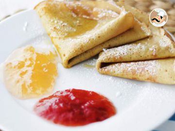 Crêpes légères, sans gluten et sans lactose