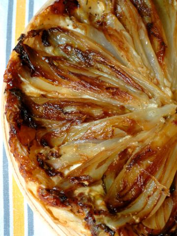 Tarte tatin aux endives et chavignol