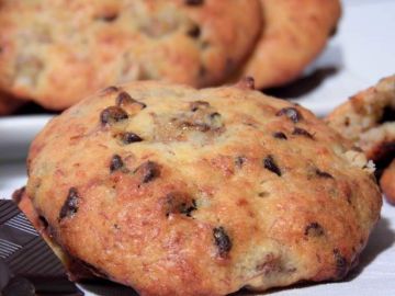 Cookies moelleux à la banane et aux pépites de chocolat