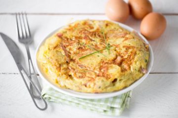 Tortilla au jambon de Paris