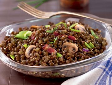 Poelée rustique lentilles poireaux