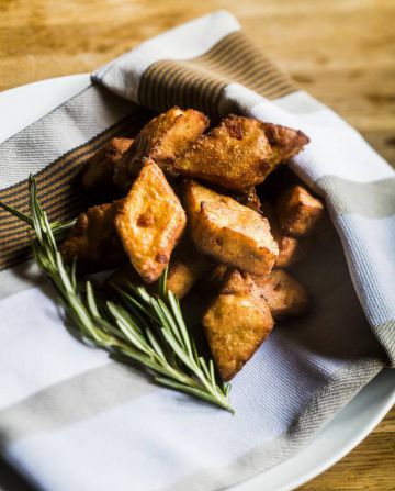 Panisses au chorizo et romarin