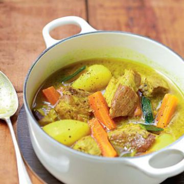 Colombo de porc aux légumes