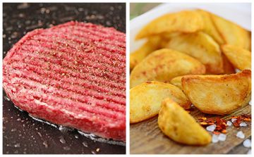 Steak haché et potatoes
