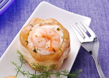 Vol-au-vent aux crevettes